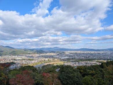 Arasijama, kilátás